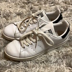 Black and white Adidas sneakers